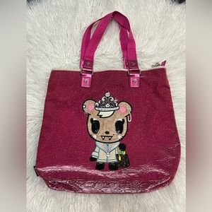 Tokidoki Savannah Sparkly Shoulder Hand Tote Bag